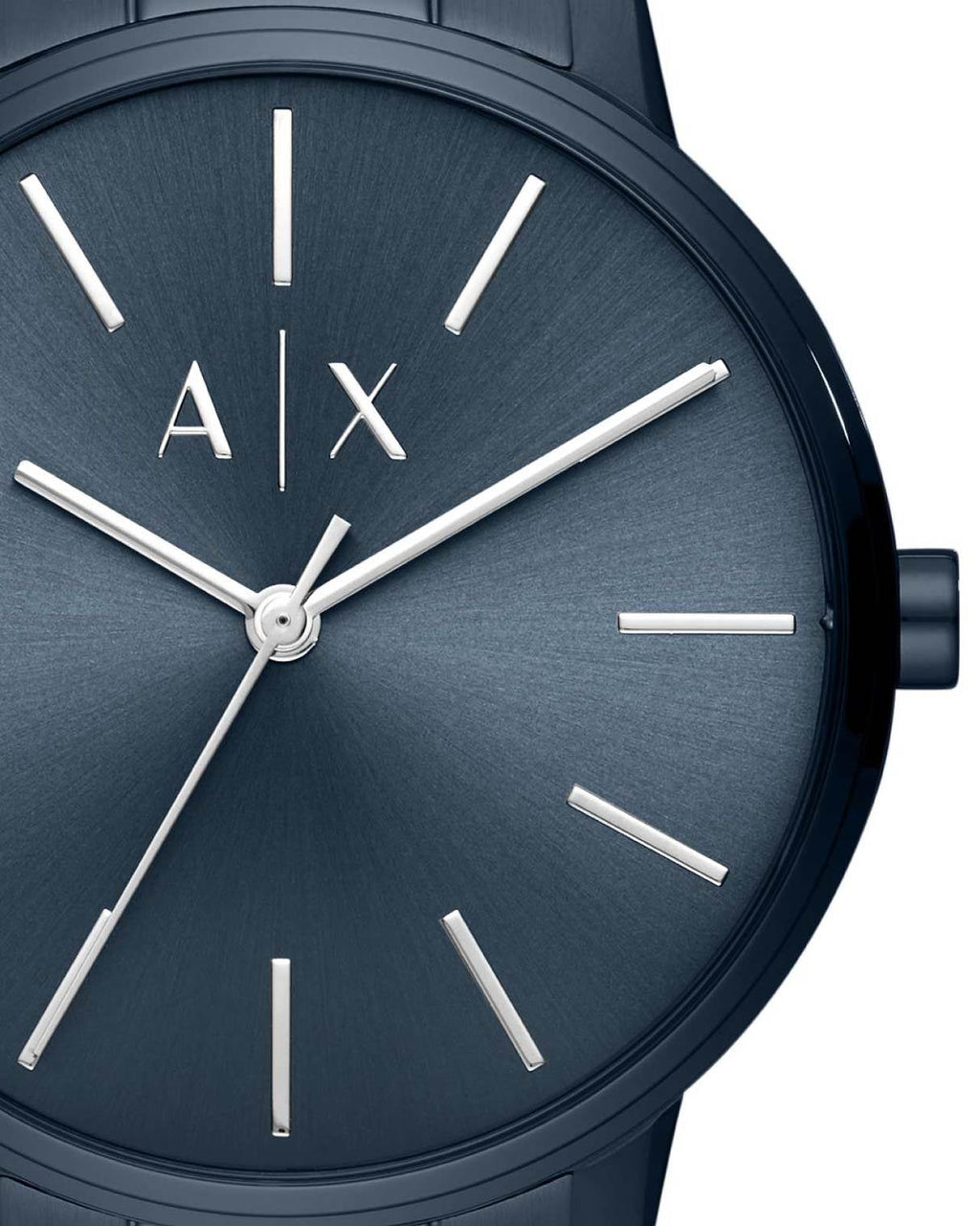 Armani Exchange Cayde AX2702 Men's Analog Watch – Blue Dial with Matching Blue Stainless Steel Strap