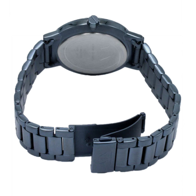 Armani Exchange Cayde AX2702 Men's Analog Watch – Blue Dial with Matching Blue Stainless Steel Strap
