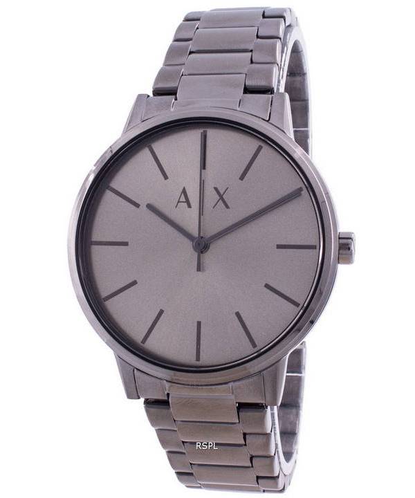 Armani Exchange Cayde AX2722 Men's Analog Watch – Grey Dial with Matching Grey Stainless Steel Strap