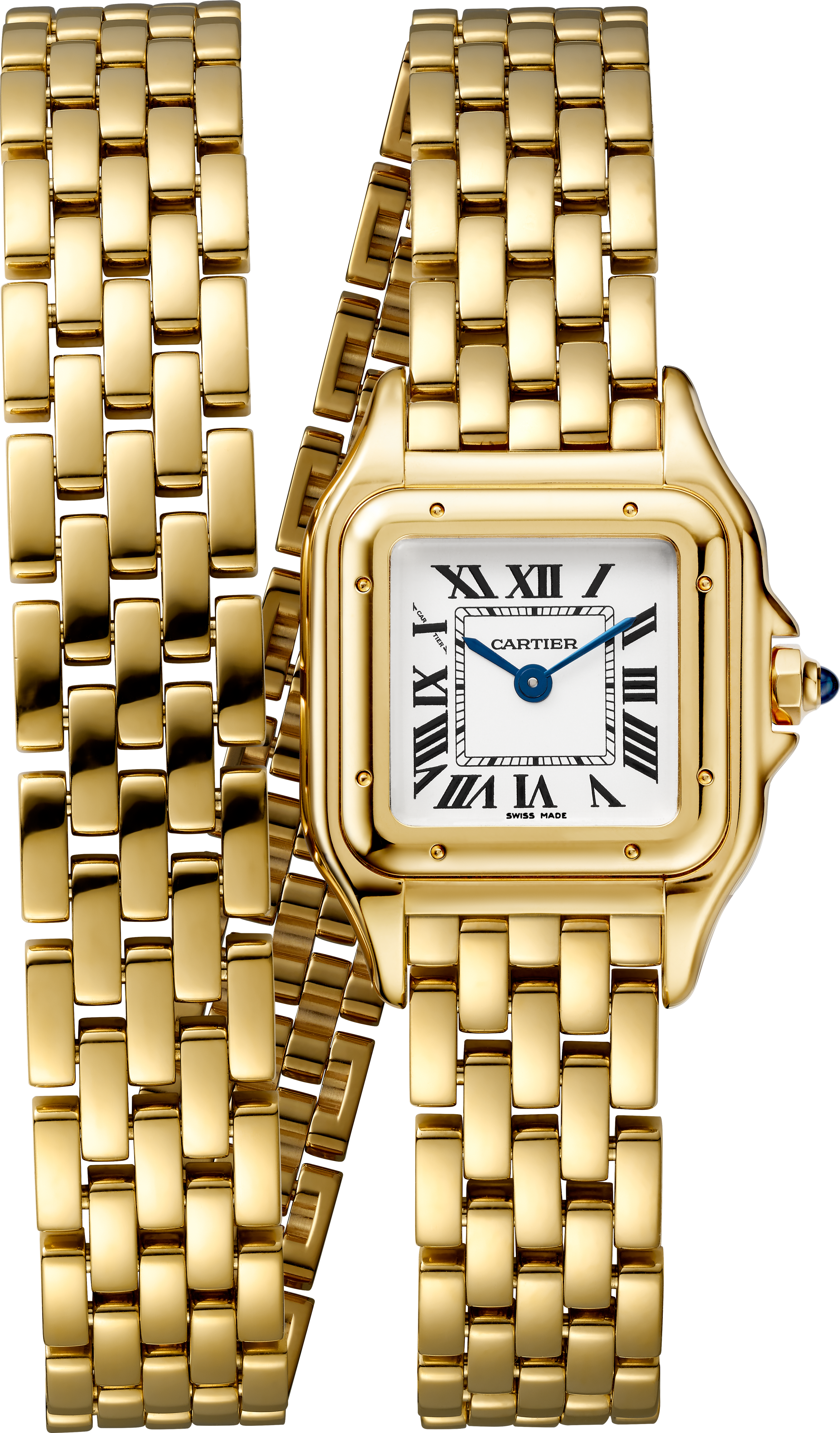 Panthère de Cartier Small Model | 22mm, 18K Yellow Gold, White Dial, Ref. WGPN0046