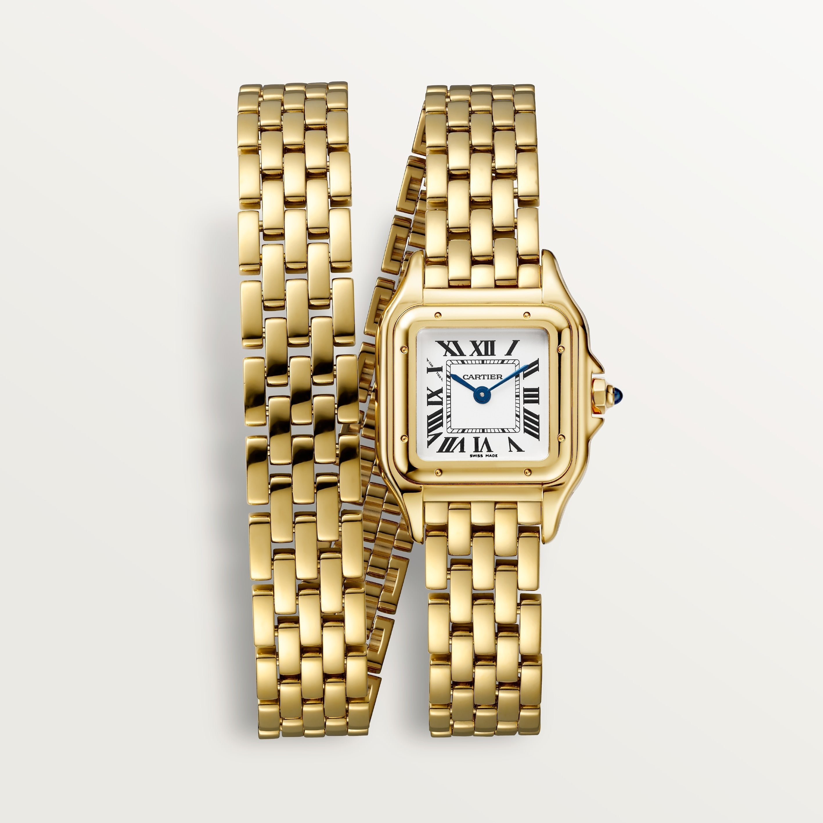 Panthère de Cartier Small Model | 22mm, 18K Yellow Gold, White Dial, Ref. WGPN0046