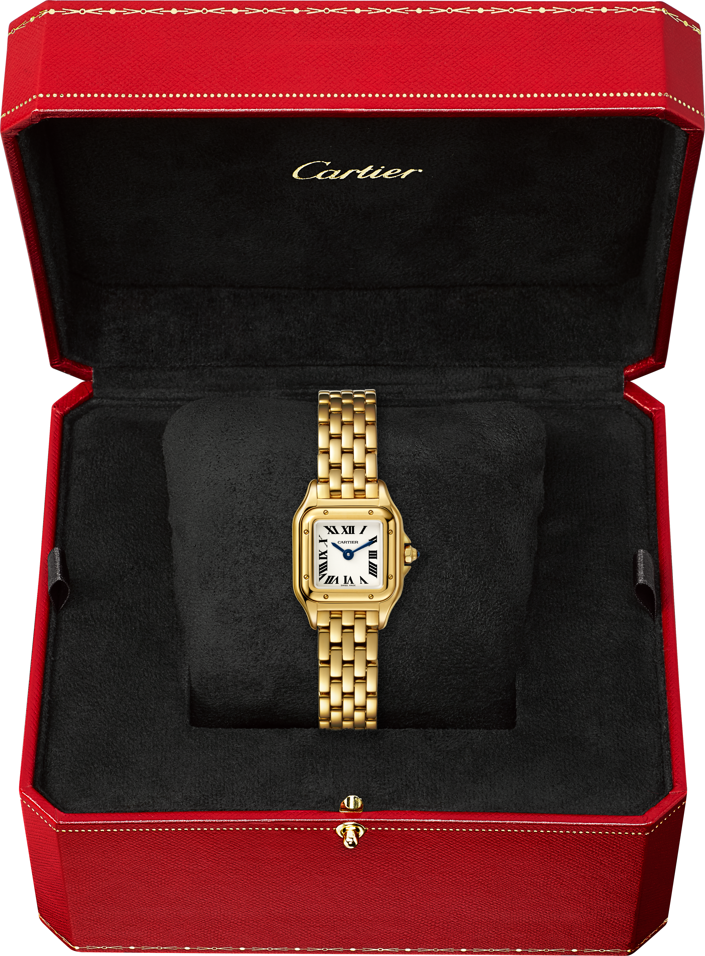 Panthère de Cartier Mini Model | 19mm, 18K Yellow Gold, Silver Dial, Ref. WGPN0048