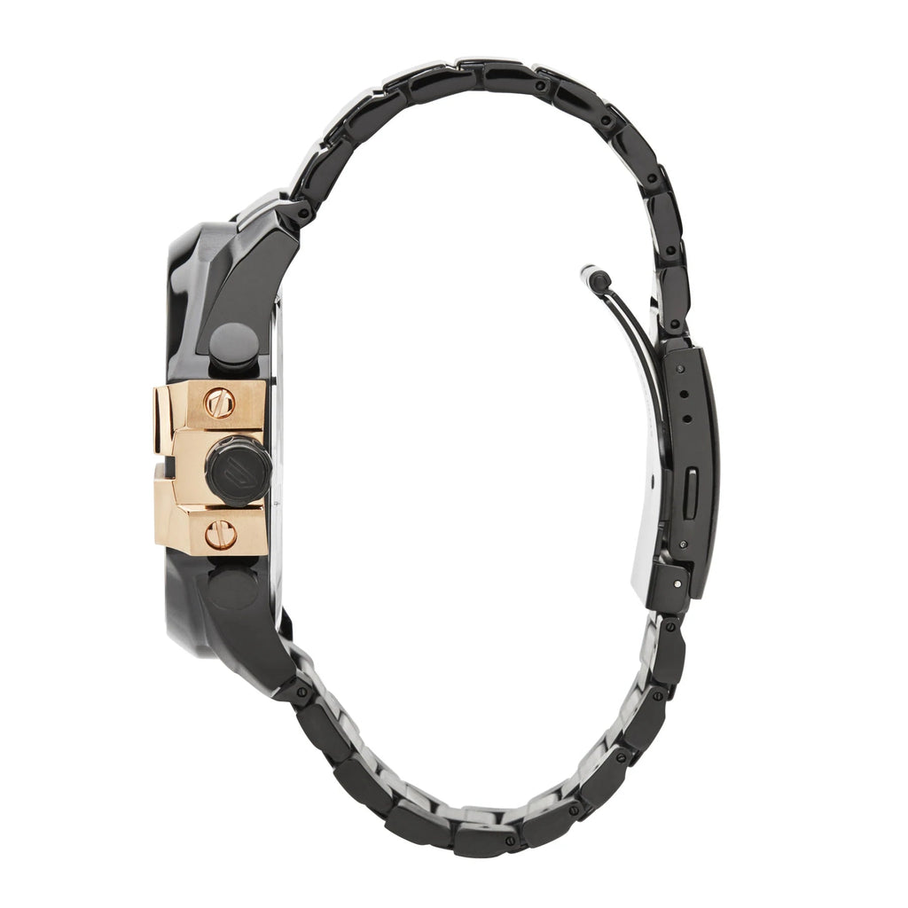Diesel DZ4309 Mega Chief Chronograph Men's Watch – Black Dial & Black Stainless Steel Strap
