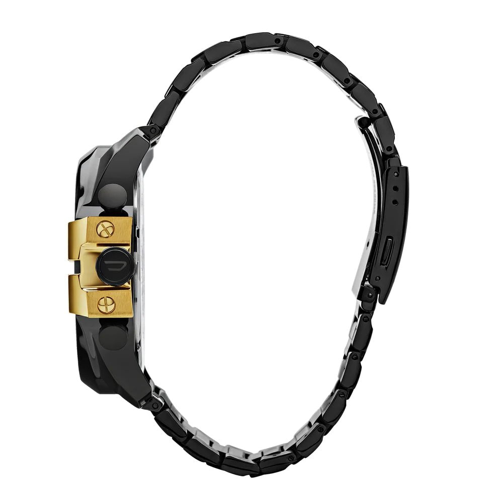 Diesel DZ4338 Mega Chief Chronograph Men's Watch – Black Dial & Black Stainless Steel Strap
