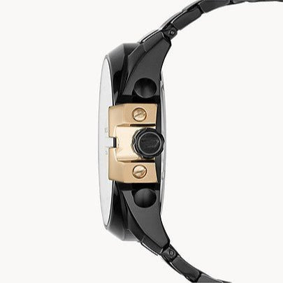Diesel DZ4338 Mega Chief Chronograph Men's Watch – Black Dial & Black Stainless Steel Strap