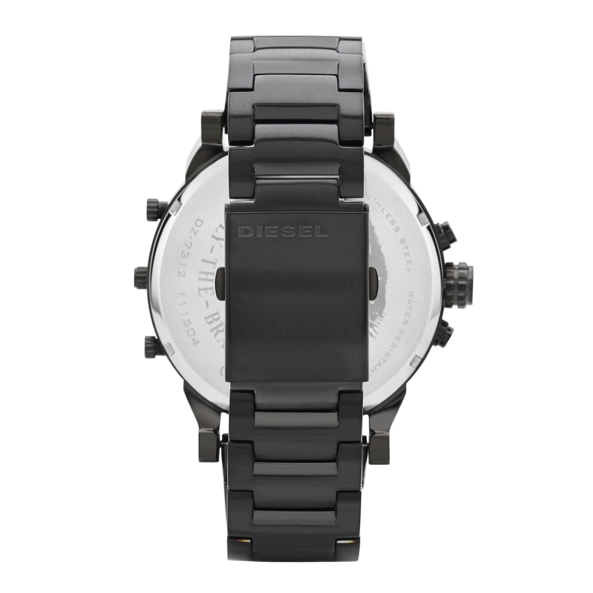 Diesel DZ7396 Mr. Daddy 2.0 Chronograph Men's Watch – Black Dial & Black Stainless Steel Strap