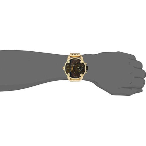 Diesel DZ7347 Mr. Daddy Chronograph Men's Watch – Blue Dial & Gold Stainless Steel Strap