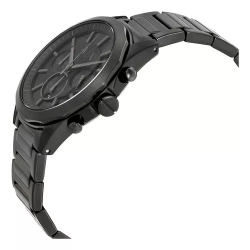Armani Exchange Drexler AX2601 Men's Chronograph Watch – Black Dial with Black Stainless Steel Strap