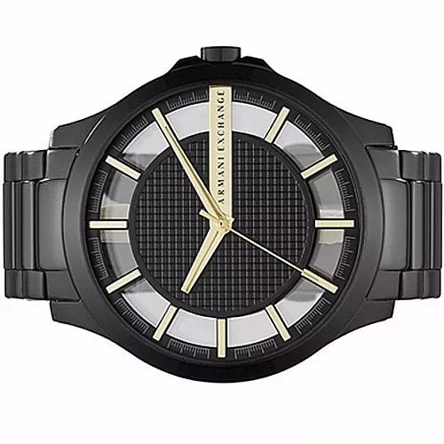 Armani Exchange Hampton Series AX2192 Men's Chronograph – Black Dial with Matching Black Stainless Steel Bracelet