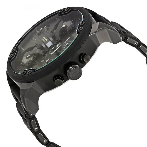 Diesel DZ7396 Mr. Daddy 2.0 Chronograph Men's Watch – Black Dial & Black Stainless Steel Strap