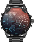 Diesel DZ7395 Mr. Daddy 2.0 Chronograph Men's Watch – Black Dial & Black Stainless Steel Strap