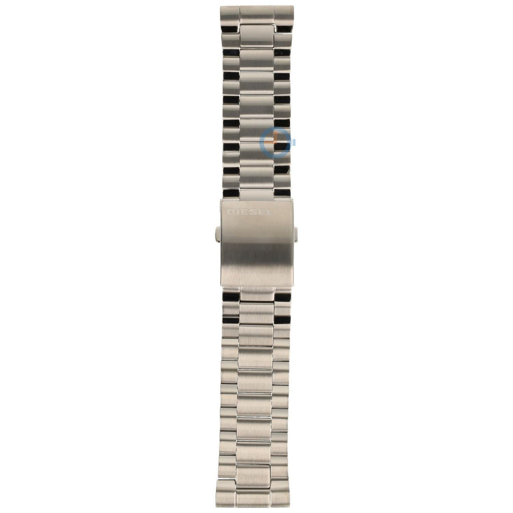 Diesel DZ4477 Mega Chief Chronograph Men's Watch – White Dial & Silver Stainless Steel Strap