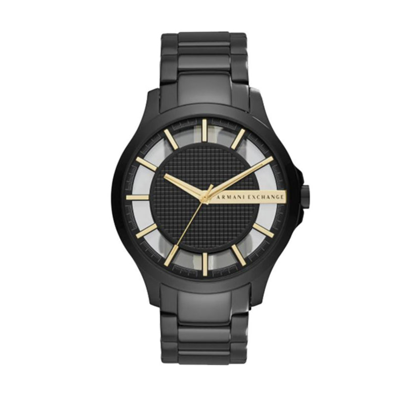 Armani Exchange Hampton Series AX2192 Men's Chronograph – Black Dial with Matching Black Stainless Steel Bracelet