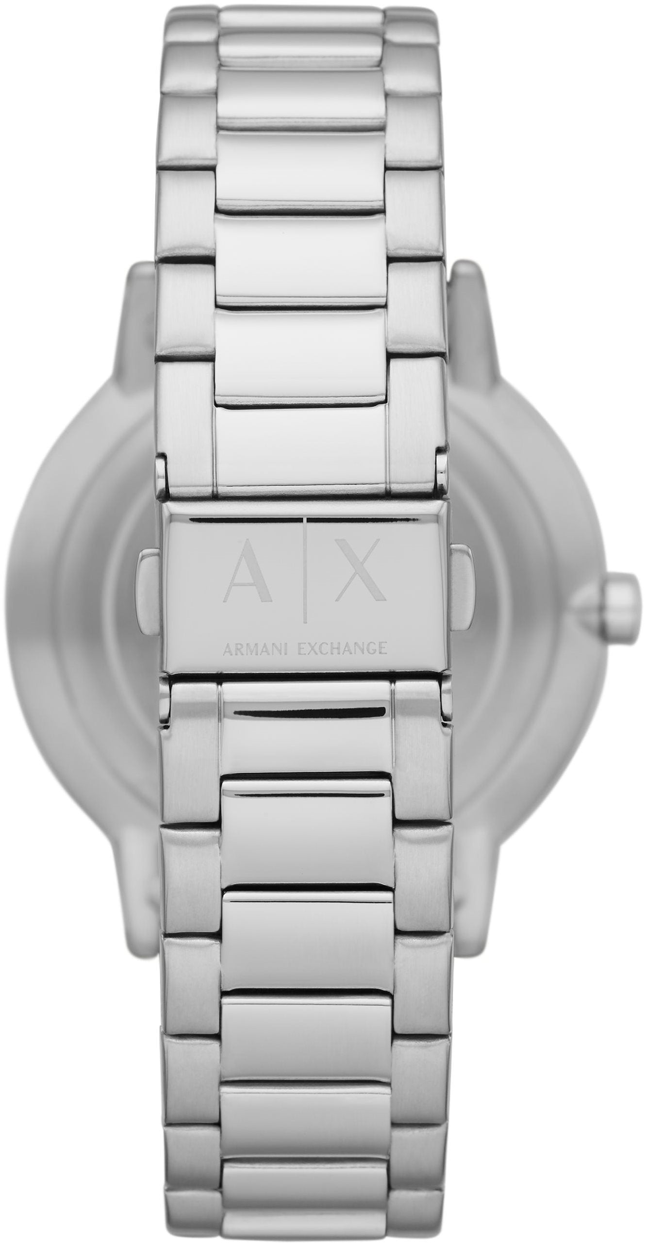 Armani Exchange Cayde AX2700 Men's Analog Watch – Black Dial with Silver Stainless Steel Bracelet