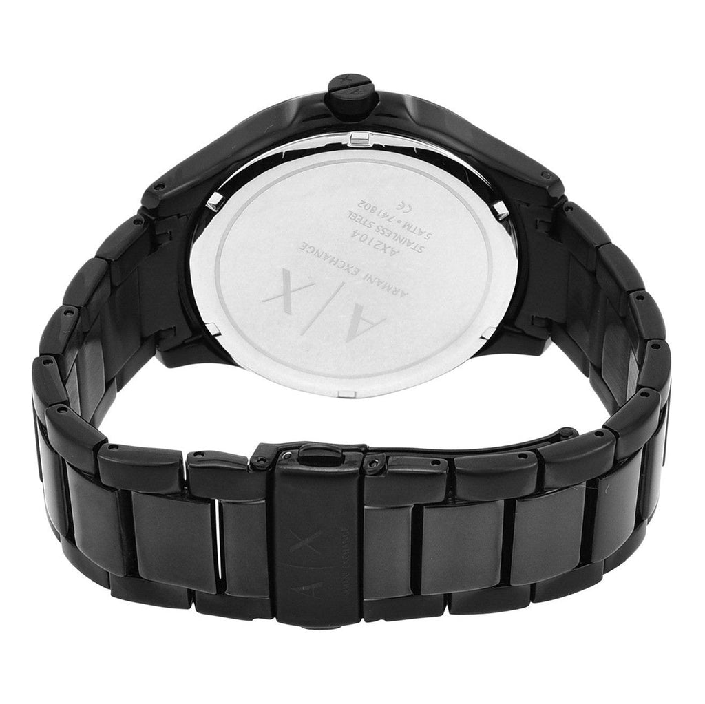 Armani Exchange Hampton AX2104 Men's Chronograph – Black Dial with Black Stainless Steel Strap