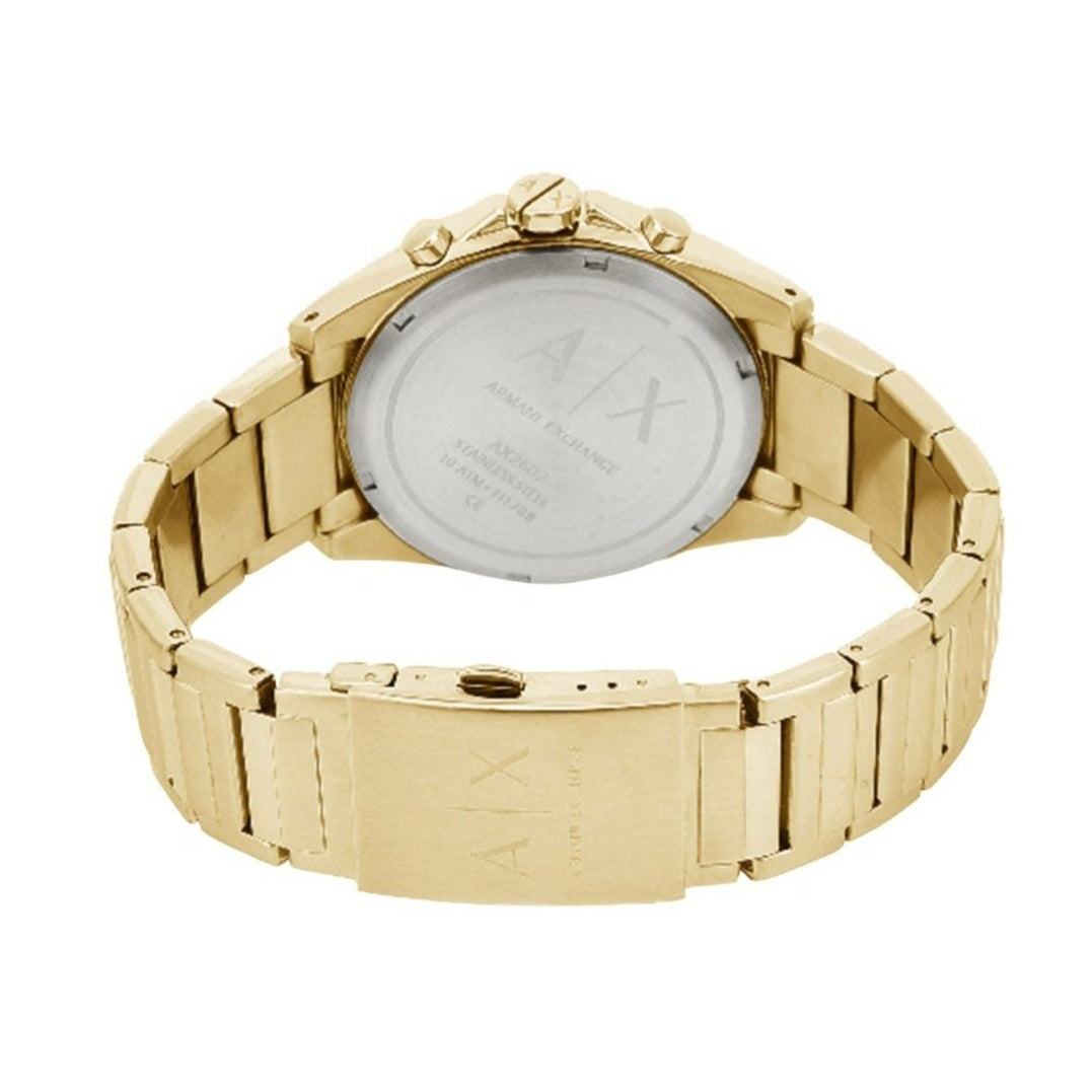 Armani Exchange Drexler AX2602 Men's Chronograph Watch – Gold Dial with Gold Stainless Steel Strap