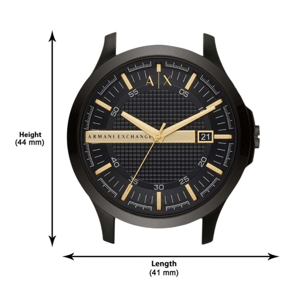 Armani Exchange Hampton AX2413 Men's Chronograph – Black Dial with Black Stainless Steel Strap