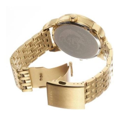 Diesel DZ7306 Mini Daddy Chronograph Men's Watch – Gold Dial & Gold Stainless Steel Strap