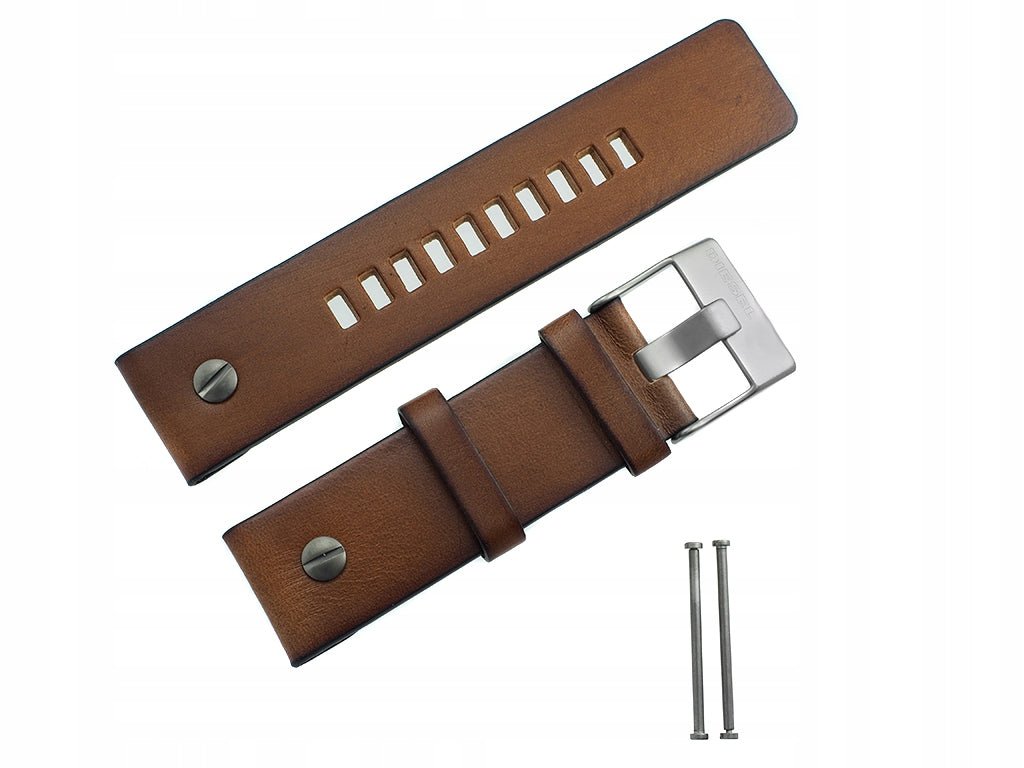 Diesel DZ7269 SBA Dual Time Chronograph Men's Watch – White Dial & Brown Leather Strap