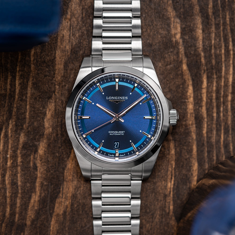 longines Conquest 38mm - Blue on Bracelet