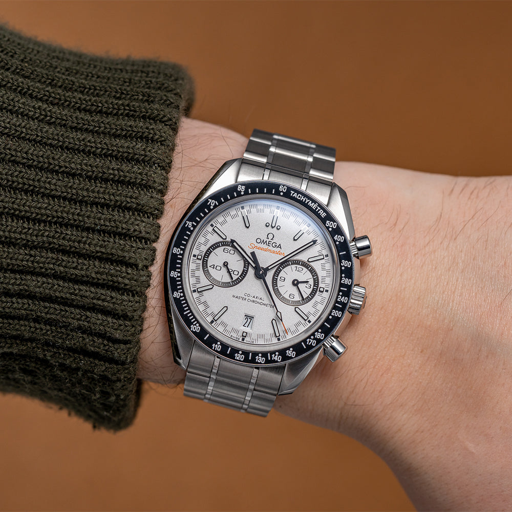 OMEGA Speedmaster Racing Chronograph 44.25mm - White on Bracelet