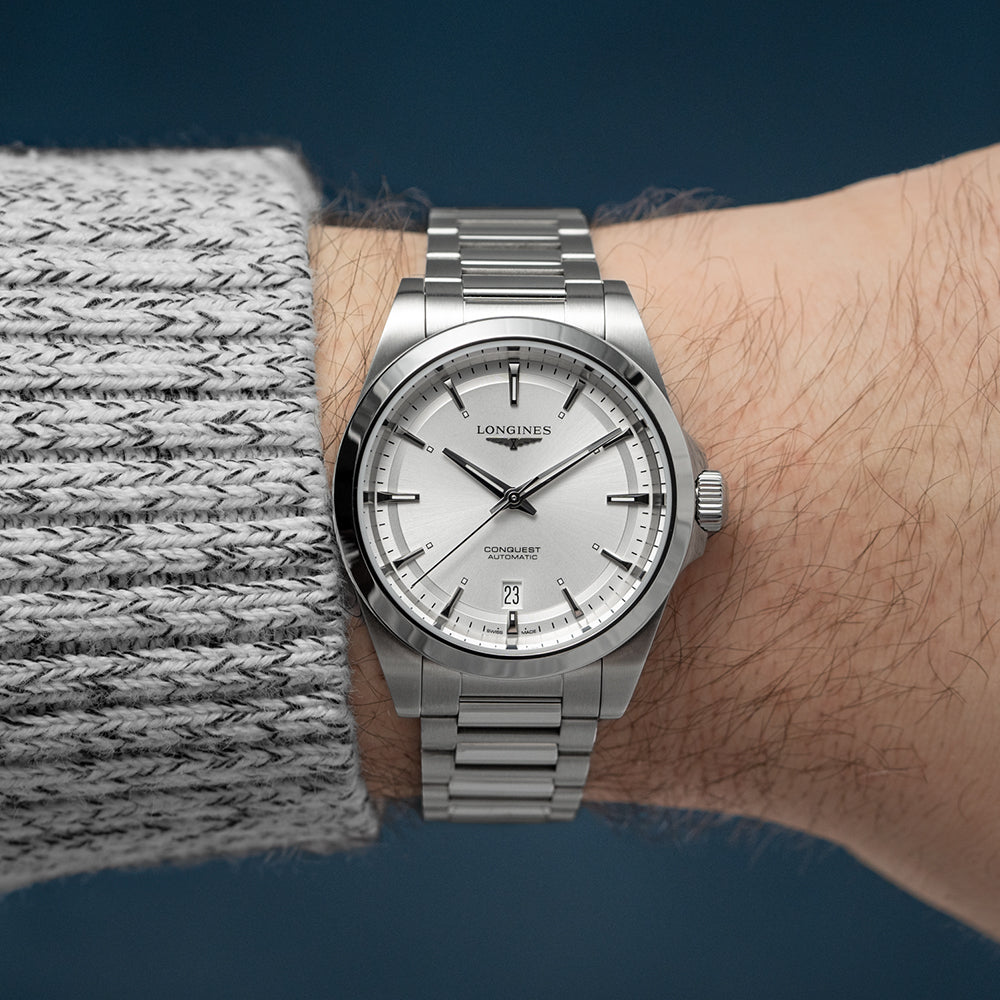 longines Conquest 38mm - Silver on Bracelet