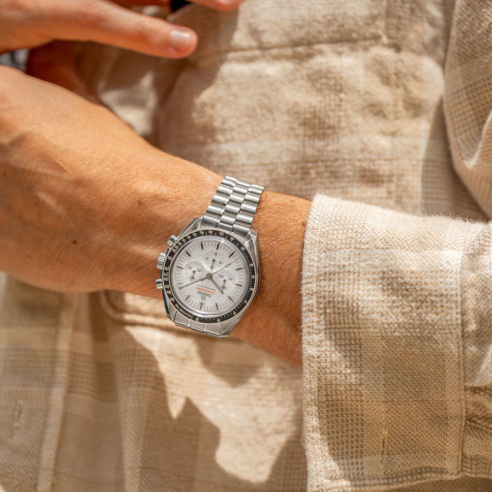 Speedmaster Moonwatch Professional Chronograph Sapphire 42mm - White on Bracelet