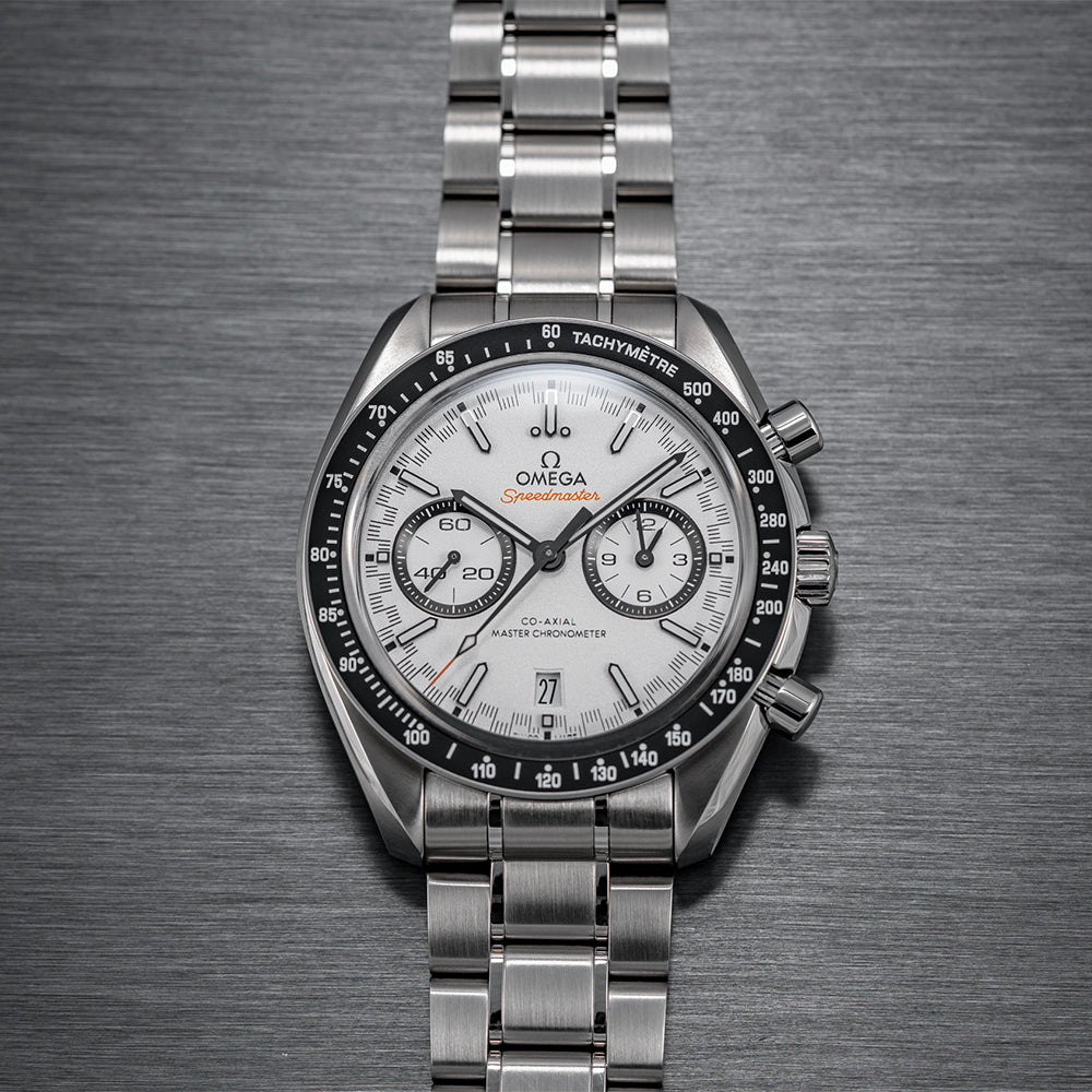 OMEGA Speedmaster Racing Chronograph 44.25mm - White on Bracelet
