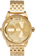 Diesel DZ7306 Mini Daddy Chronograph Men's Watch – Gold Dial & Gold Stainless Steel Strap