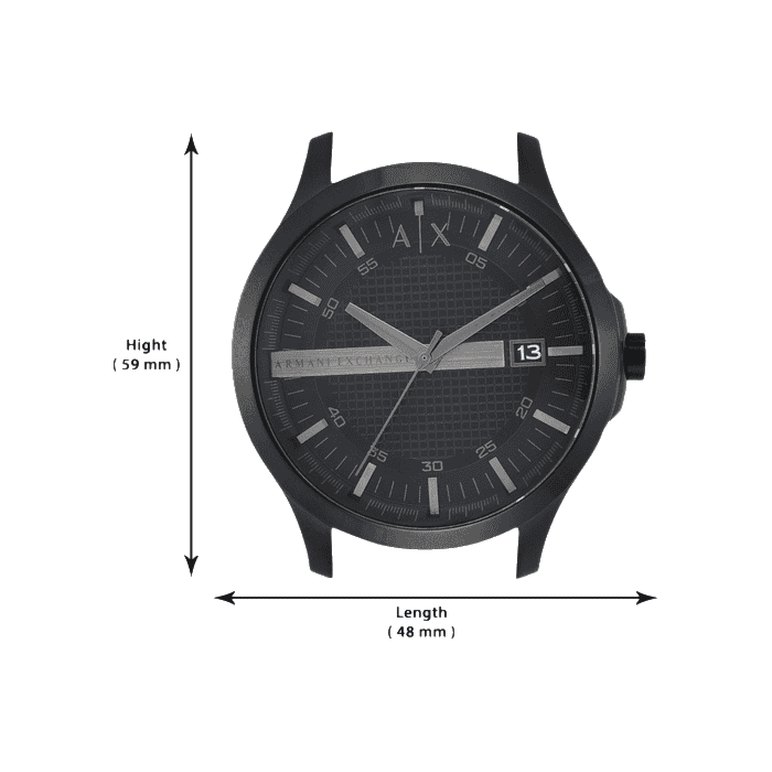 Armani Exchange Hampton AX2104 Men's Chronograph – Black Dial with Black Stainless Steel Strap