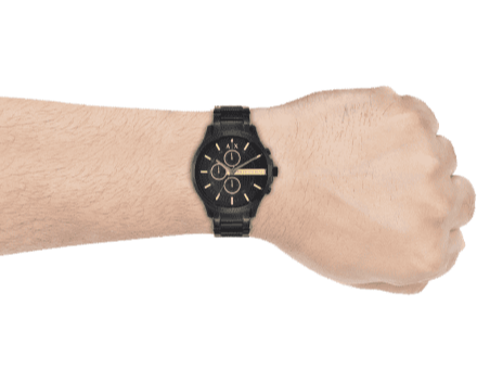 Armani Exchange Hampton AX2164 Men's Chronograph Watch – Black Dial with Black Stainless Steel Strap