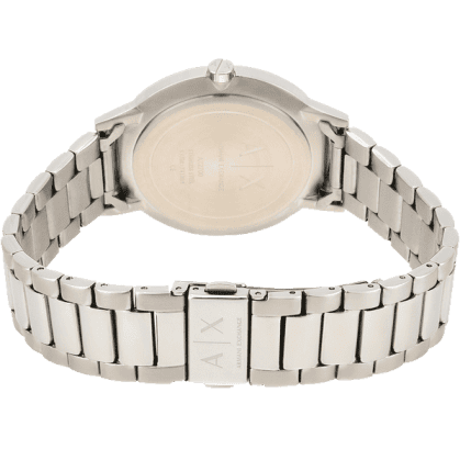 Armani Exchange Cayde AX2700 Men's Analog Watch – Black Dial with Silver Stainless Steel Bracelet