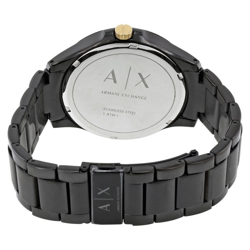 Armani Exchange Hampton AX2121 Men's Chronograph Watch – Black Dial with Black Stainless Steel Strap