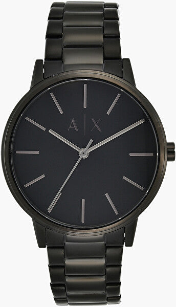 Armani Exchange Cayde AX2701 Men's Analog Watch – Black Dial with Black Stainless Steel Strap