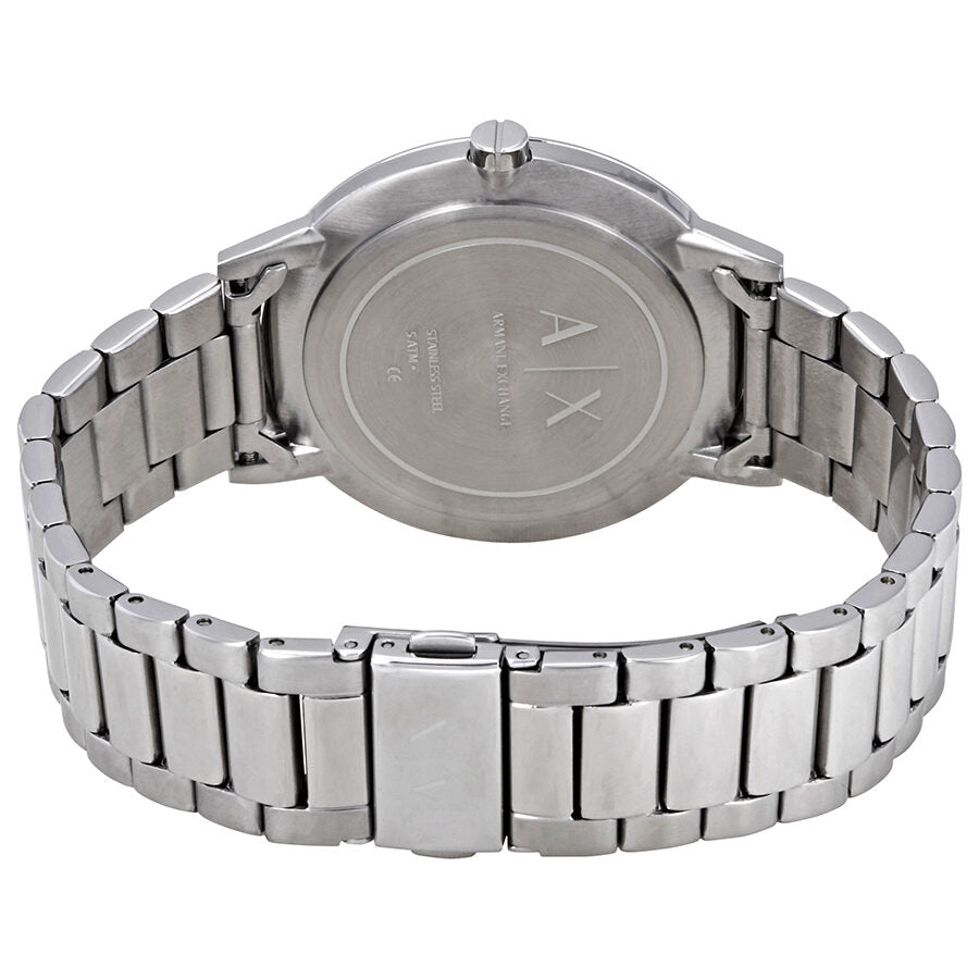 Armani Exchange Cayde AX2700 Men's Analog Watch – Black Dial with Silver Stainless Steel Bracelet