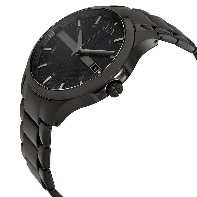 Armani Exchange Hampton AX7101 Men's Watch – Black Dial with Black Stainless Steel Bracelet