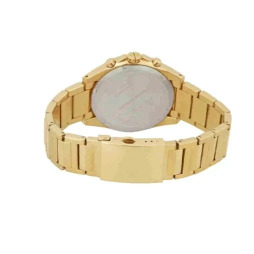 Armani Exchange Drexler AX2602 Men's Chronograph Watch – Gold Dial with Gold Stainless Steel Strap