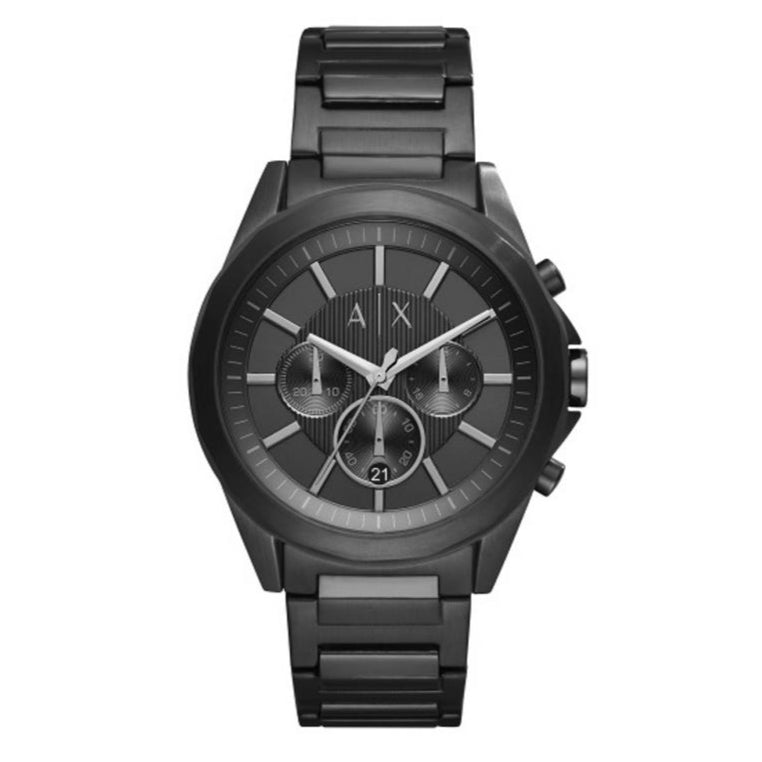 Armani Exchange Drexler AX2601 Men's Chronograph Watch – Black Dial with Black Stainless Steel Strap