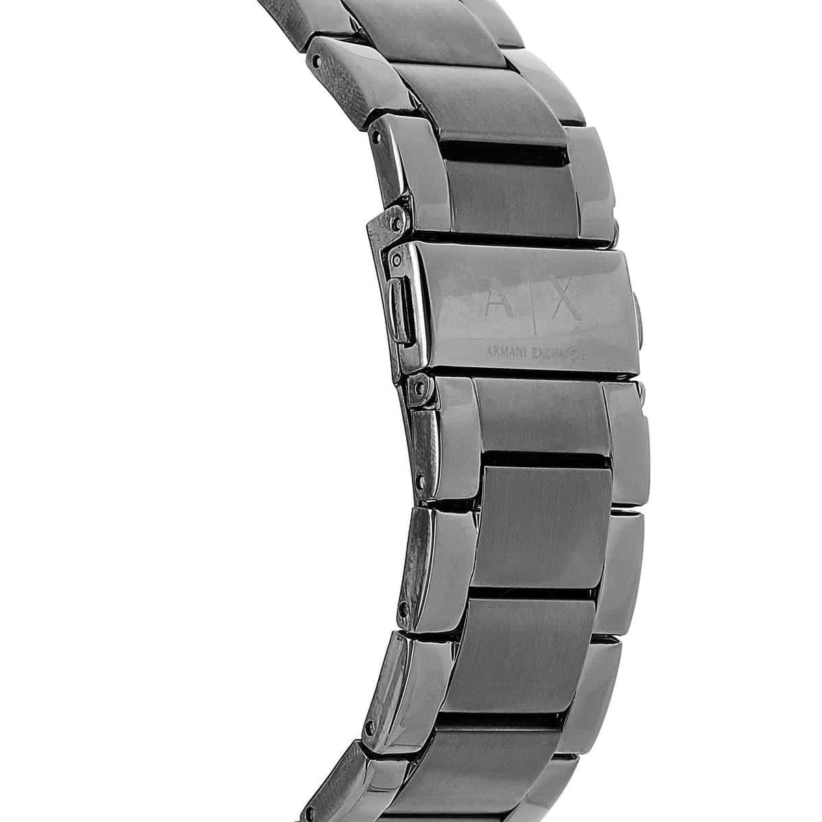 Armani Exchange Hampton AX2135 Men's Chronograph Watch – Grey Dial with Coordinated Grey Stainless Steel Strap