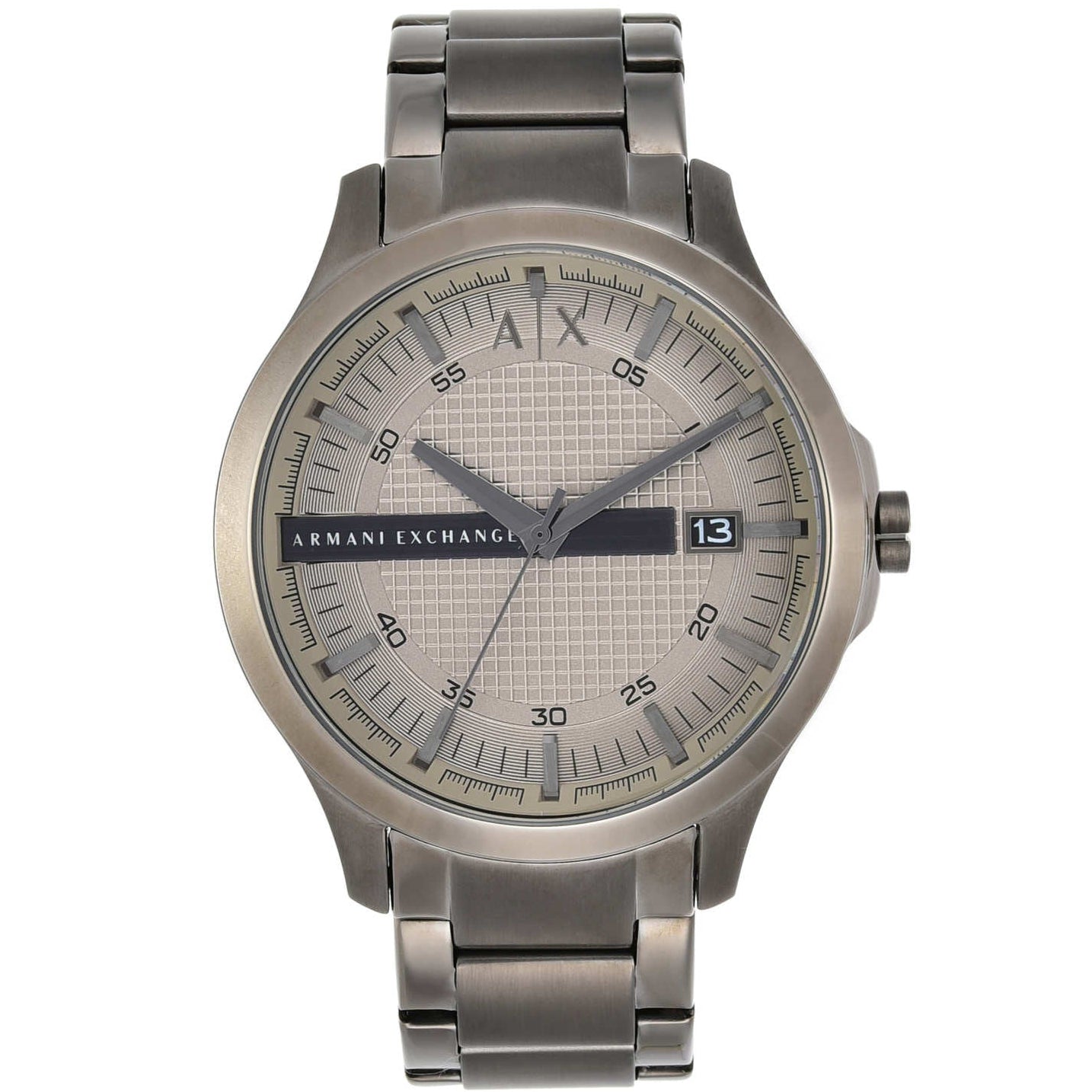 Armani Exchange Hampton AX2135 Men's Chronograph Watch – Grey Dial with Coordinated Grey Stainless Steel Strap