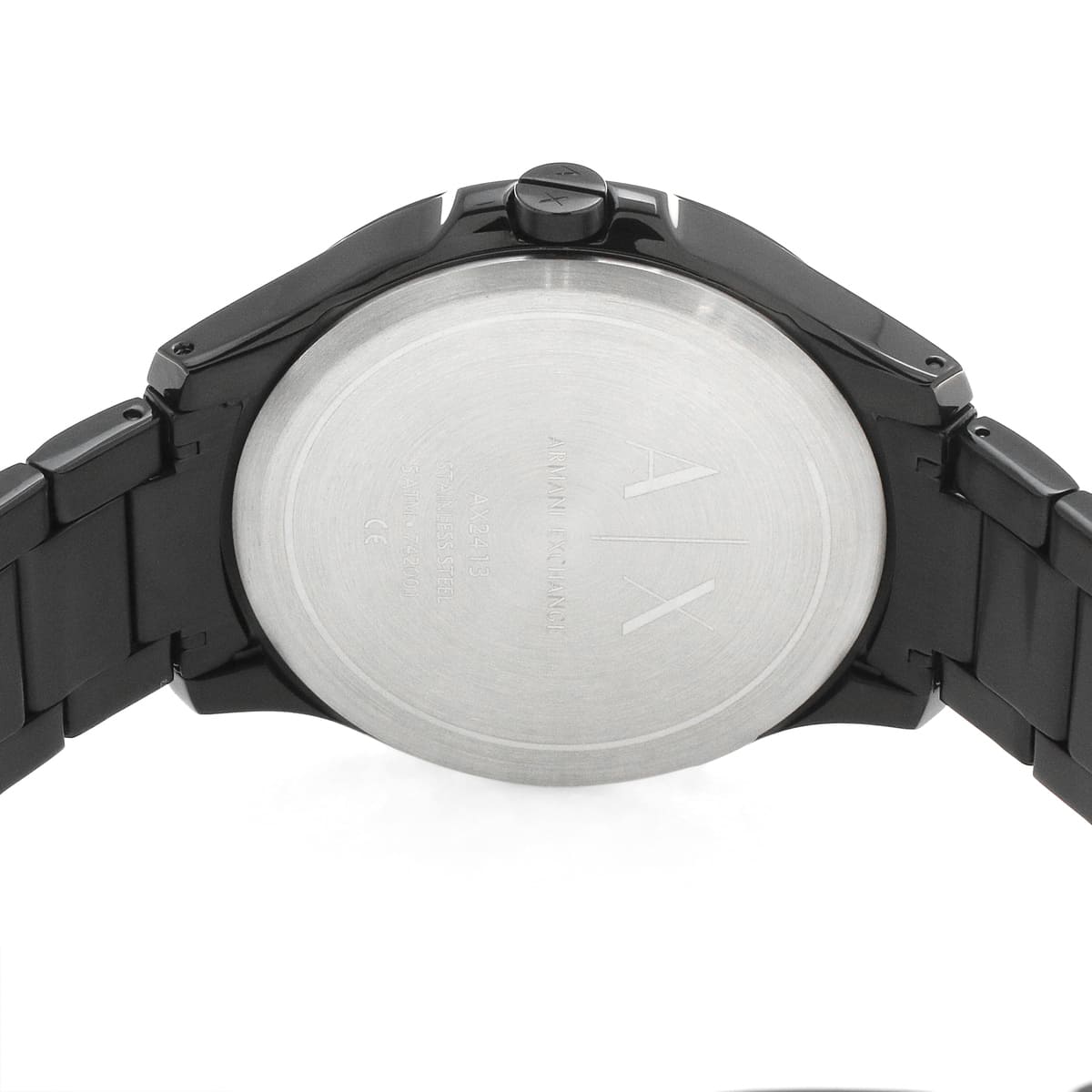 Armani Exchange Hampton AX2413 Men's Chronograph – Black Dial with Black Stainless Steel Strap