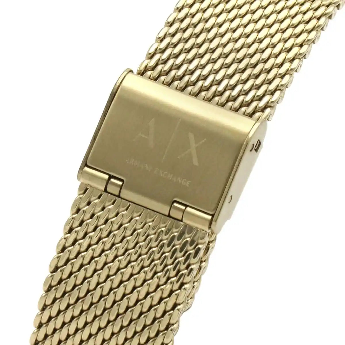 Armani Exchange Cayde AX2715 Men's Chronograph – Black Dial with Gold Mesh Stainless Steel Strap