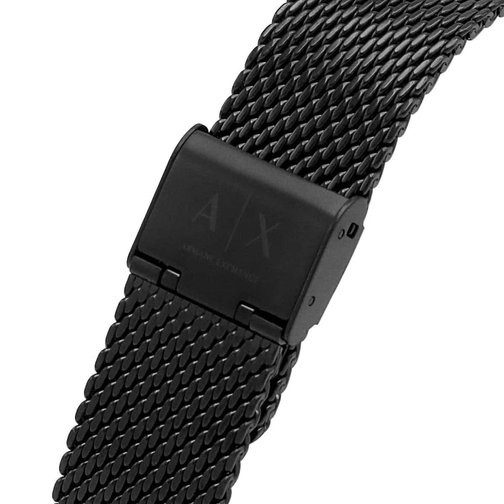 Armani Exchange Cayde AX2716 Men's Chronograph – Black Dial with Black Mesh Stainless Steel Strap