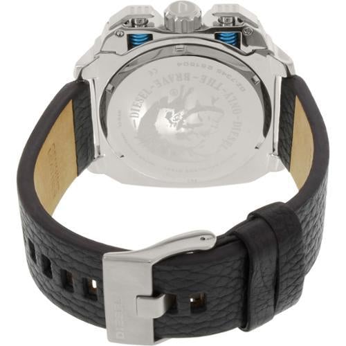 Diesel DZ7345 BAMF Chronograph Men's Watch – Black Dial & Black Leather Strap