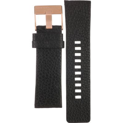 Diesel DZ7346 BAMF Chronograph Men's Watch – Black Dial & Black Leather Strap