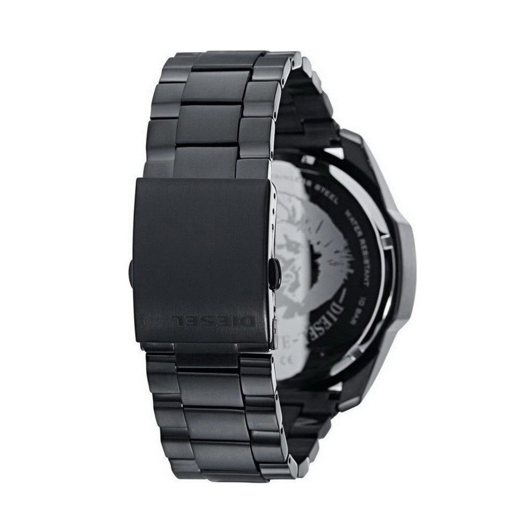 Diesel DZ4355 Mega Chief Chronograph Men's Watch – Black Dial & Black Stainless Steel Strap