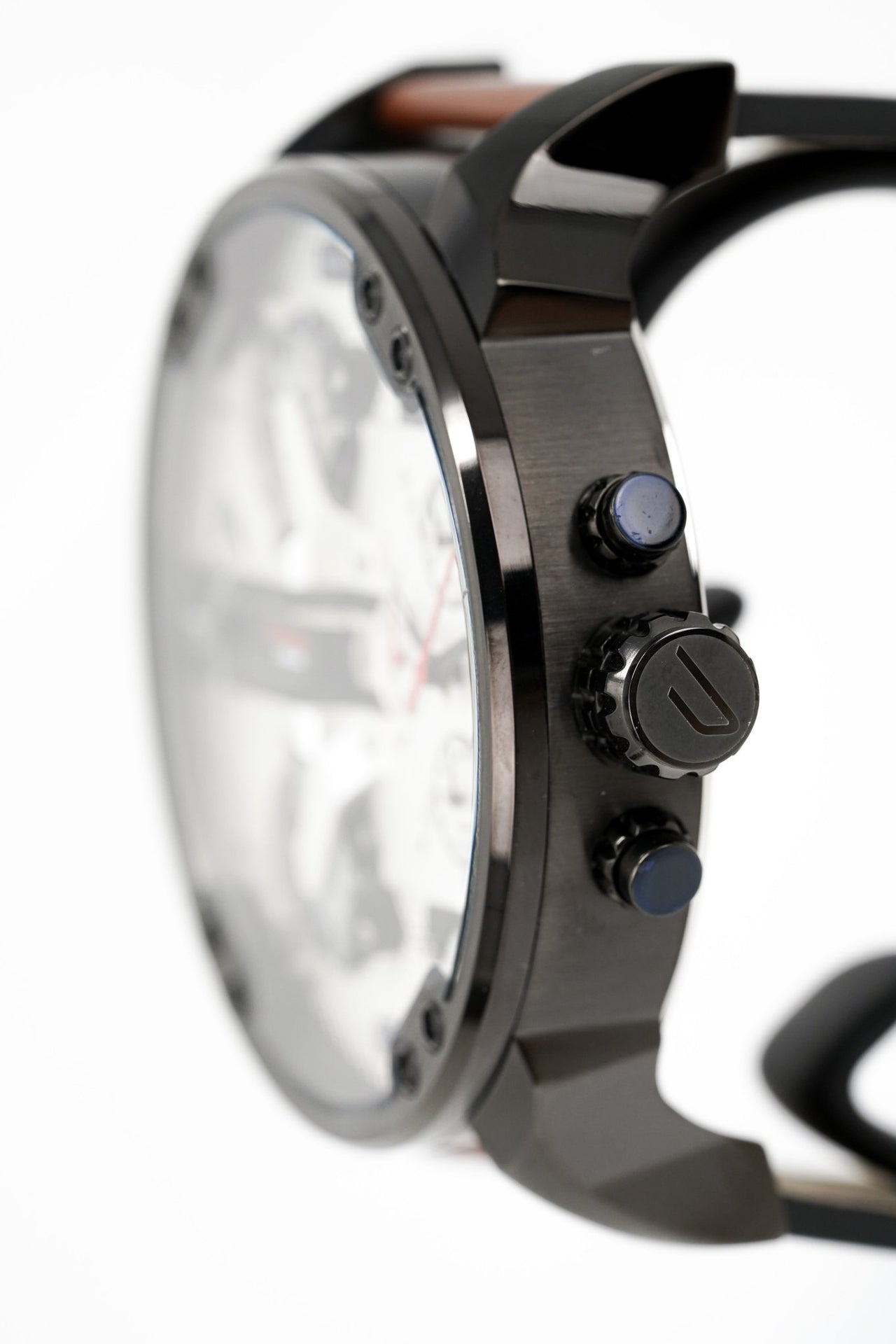 Diesel DZ7394 Mr. Daddy 2.0 Chronograph Men's Watch – Silver Dial & Brown Leather Strap