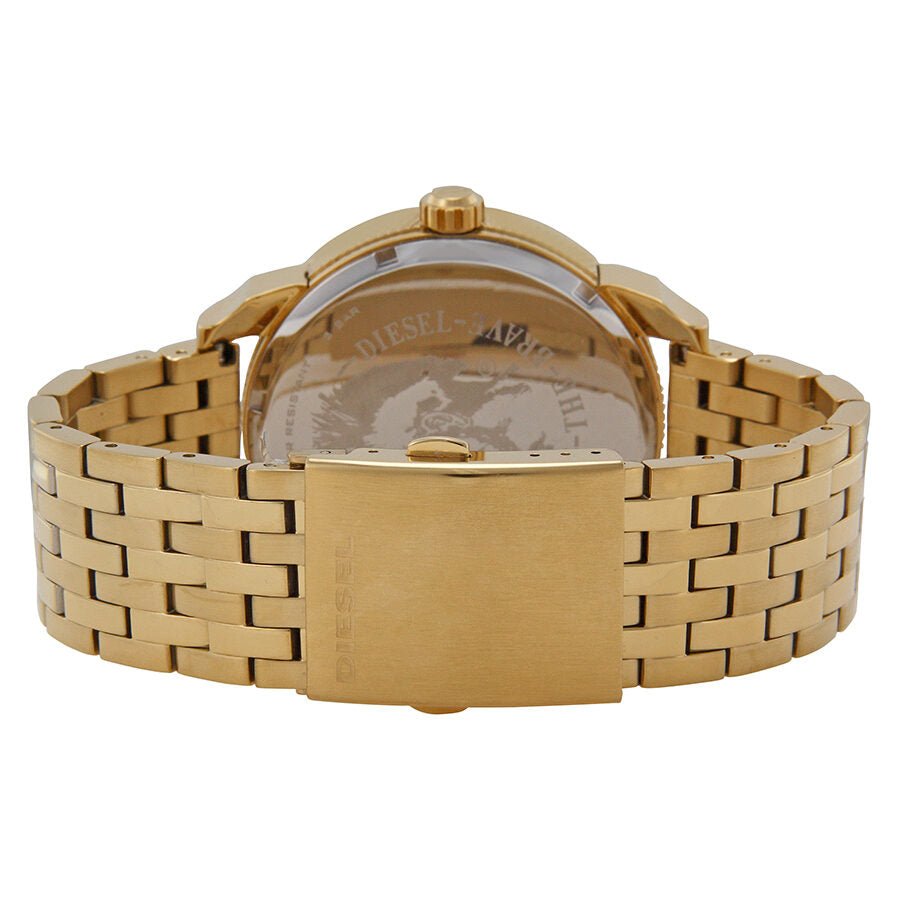 Diesel DZ7306 Mini Daddy Chronograph Men's Watch – Gold Dial & Gold Stainless Steel Strap