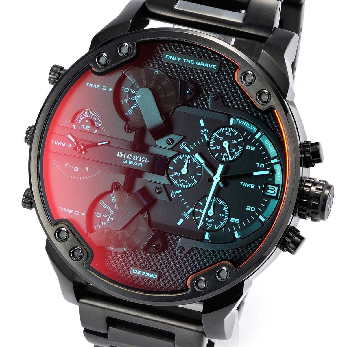Diesel DZ7395 Mr. Daddy 2.0 Chronograph Men's Watch – Black Dial & Black Stainless Steel Strap