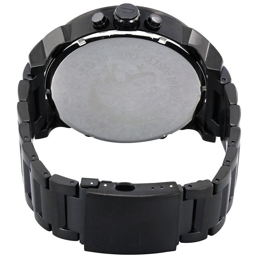 Diesel DZ7395 Mr. Daddy 2.0 Chronograph Men's Watch – Black Dial & Black Stainless Steel Strap